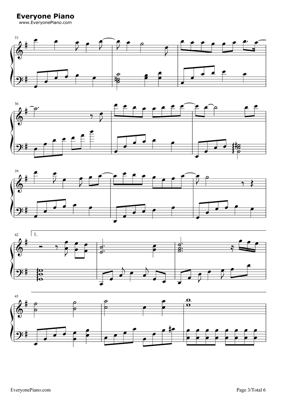 失落沙洲钢琴谱3