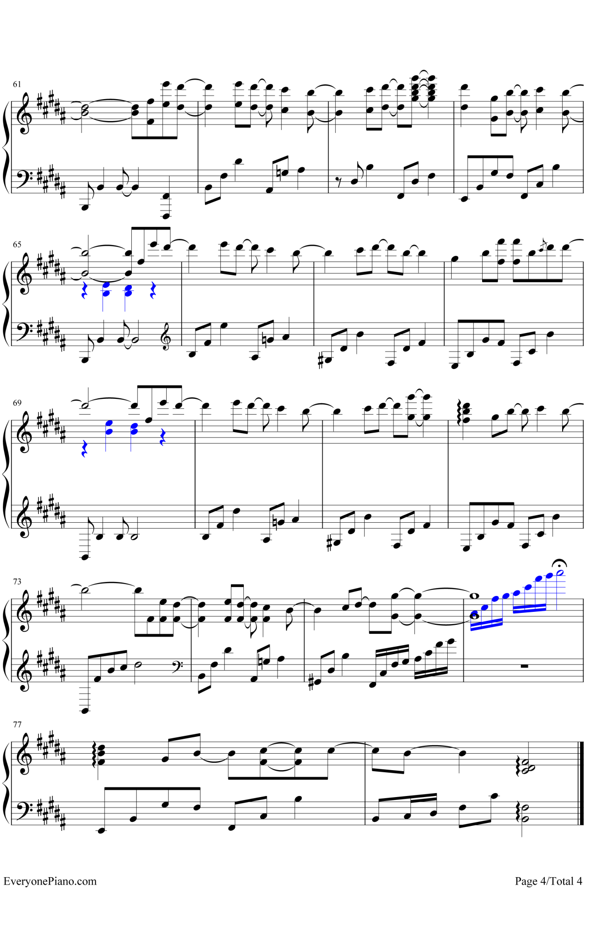 告白气球钢琴谱4