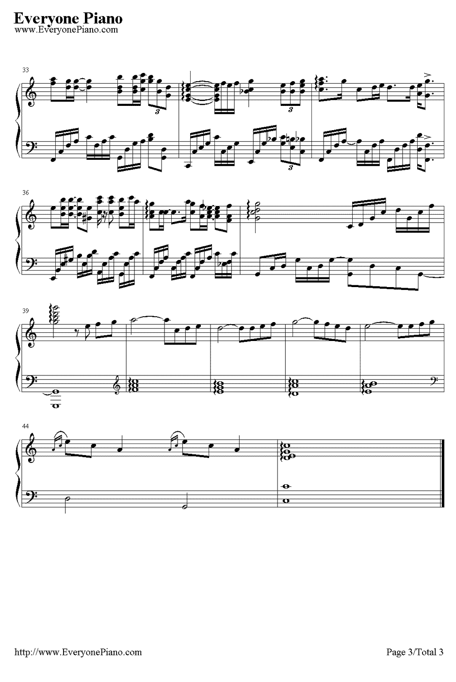 想唱就唱钢琴谱3