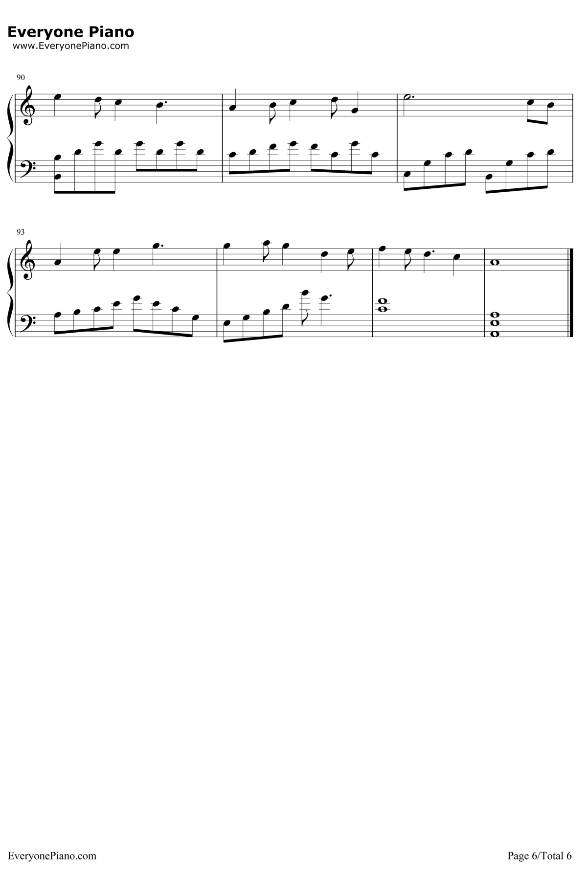 我们的纪念钢琴谱6