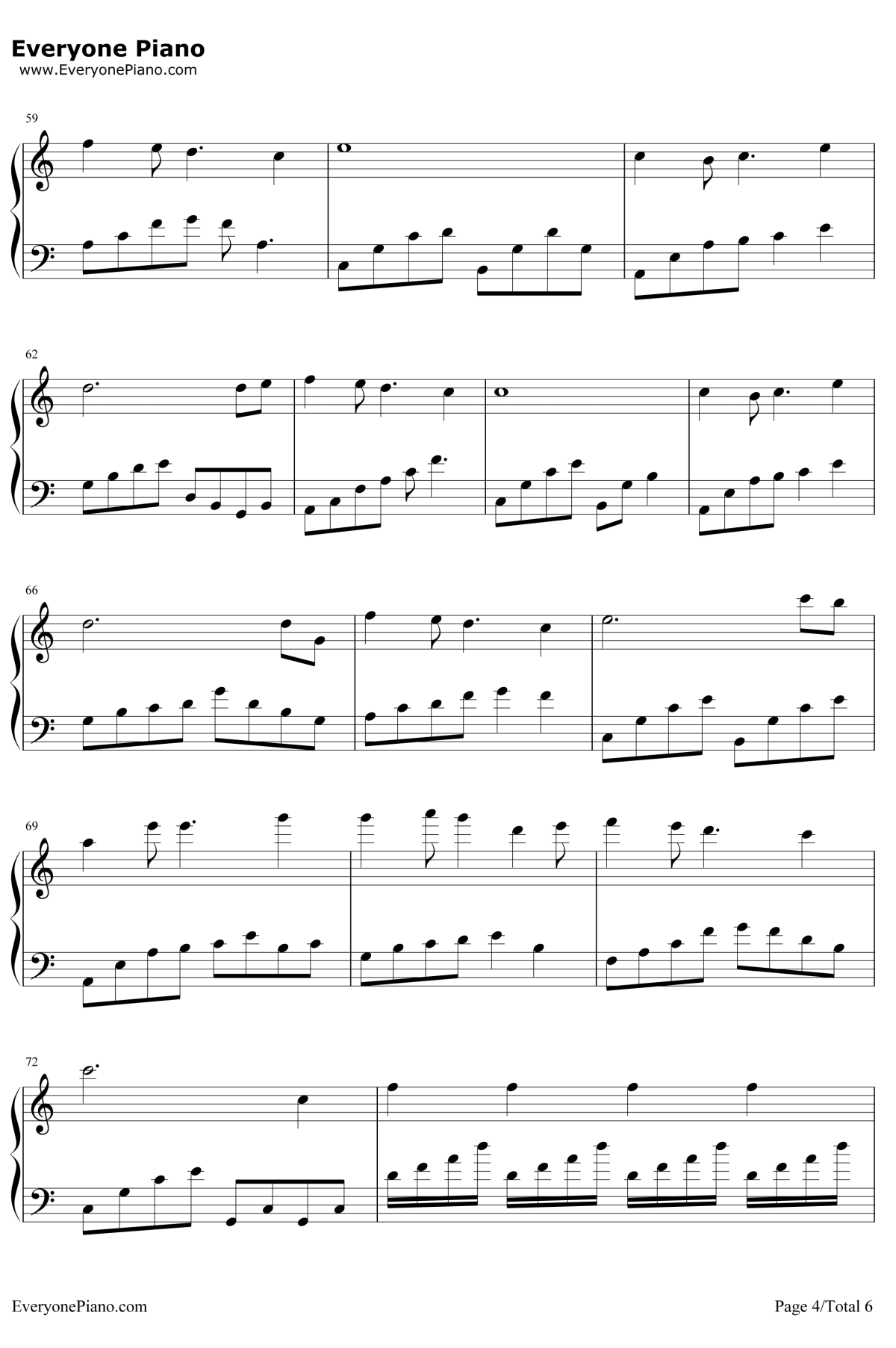 我们的纪念钢琴谱4