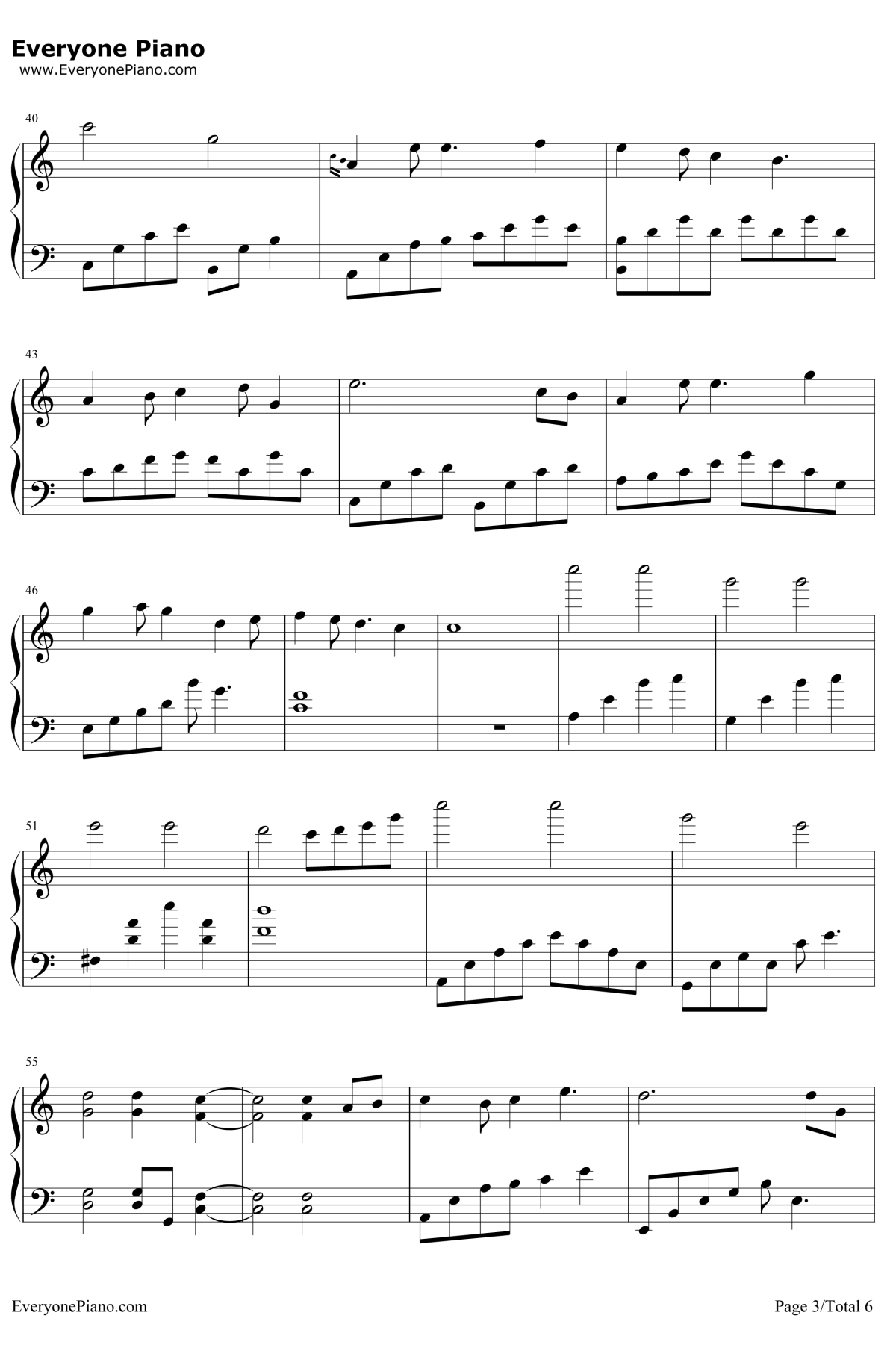 我们的纪念钢琴谱3