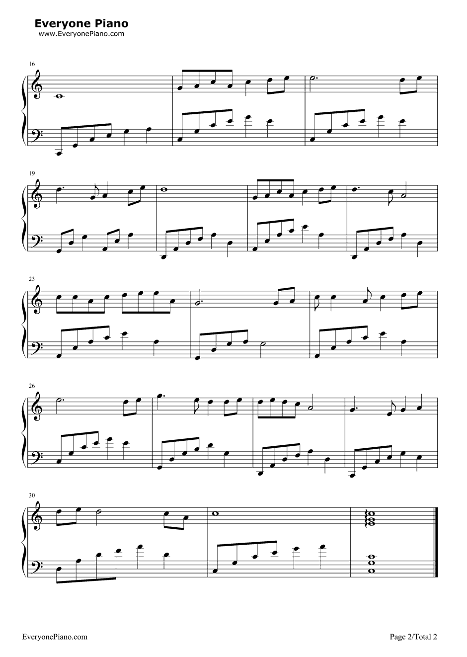 走进新时代钢琴谱2