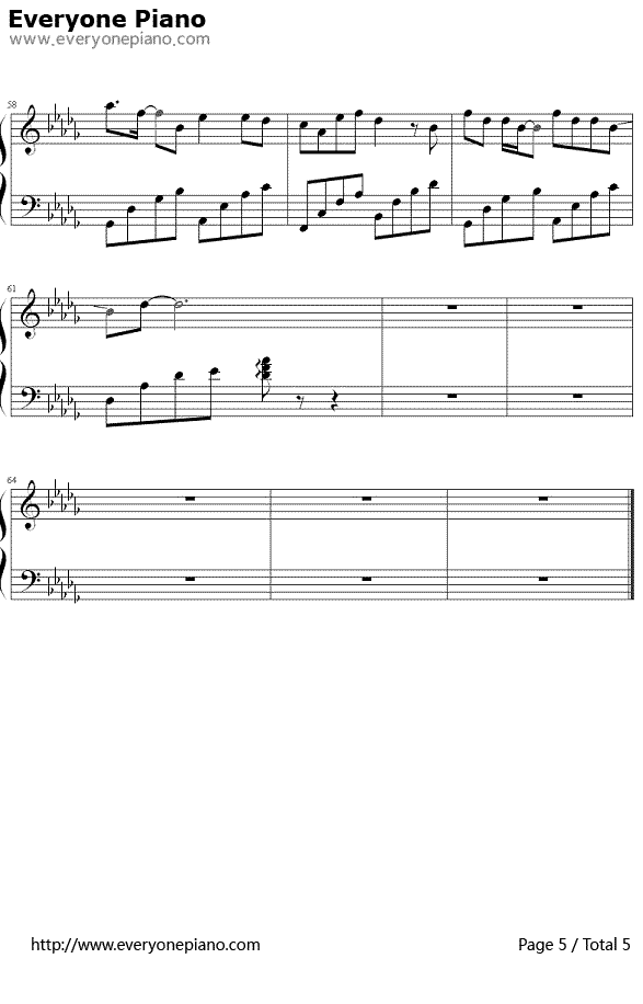 清明雨上钢琴谱5