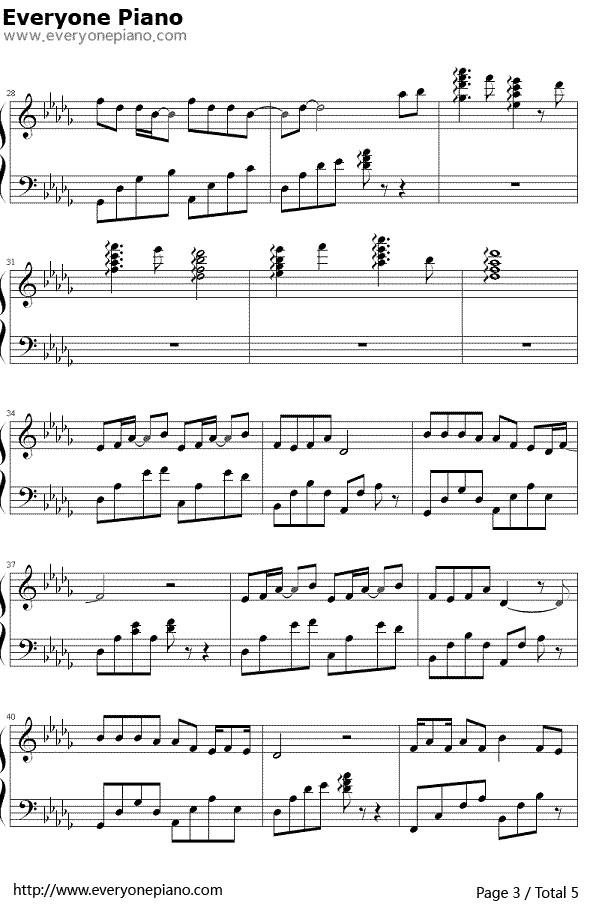 清明雨上钢琴谱3