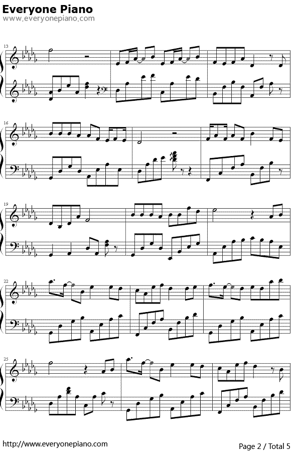 清明雨上钢琴谱2