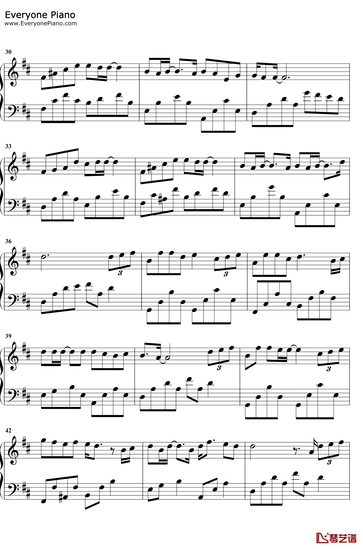 忽而今夏钢琴谱3