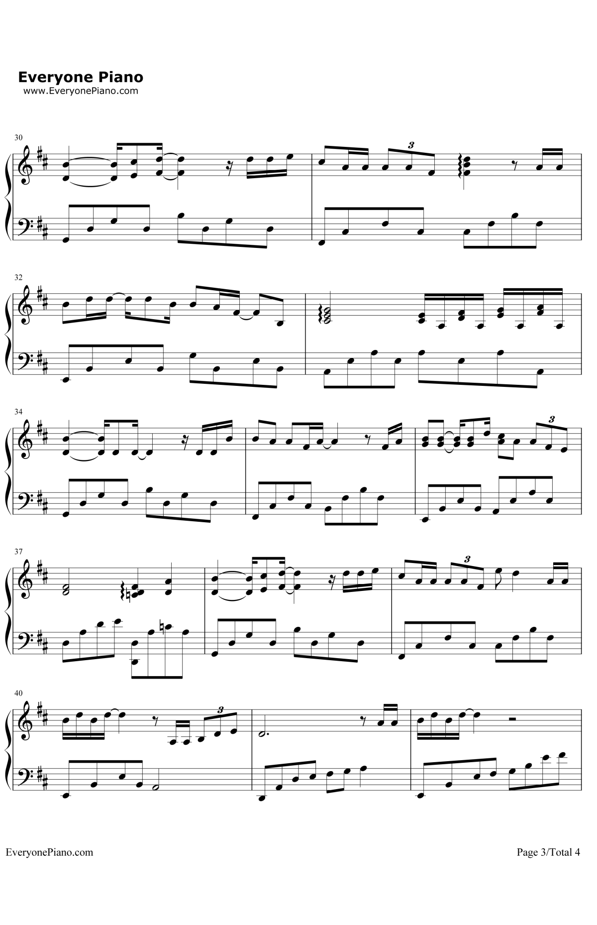 年少有你钢琴谱3