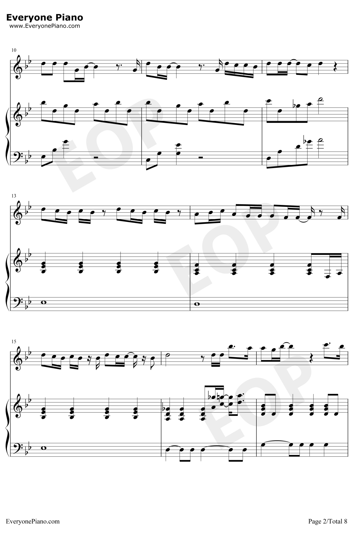 回忆的沙漏钢琴谱2