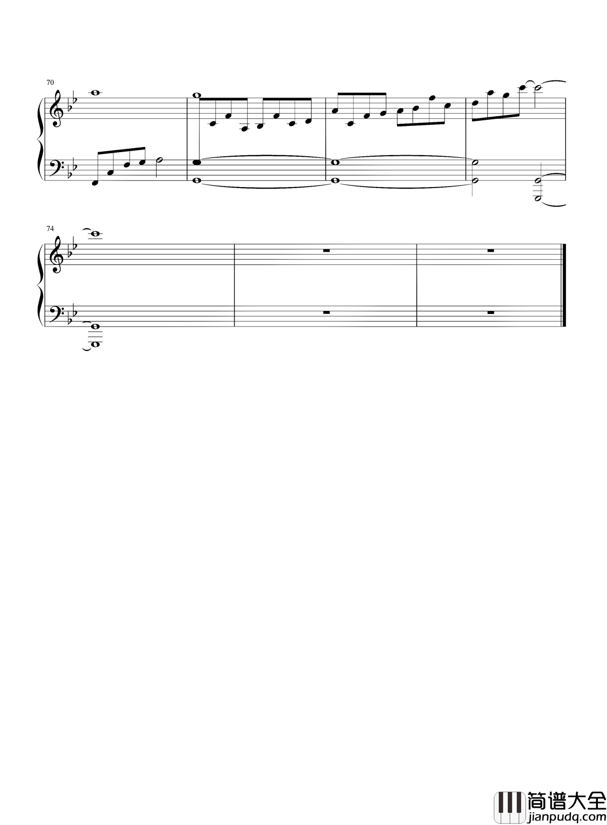 最好的朋友在身边钢琴谱_完美的人生就是_最好的朋友在身边，最爱的人就在对面