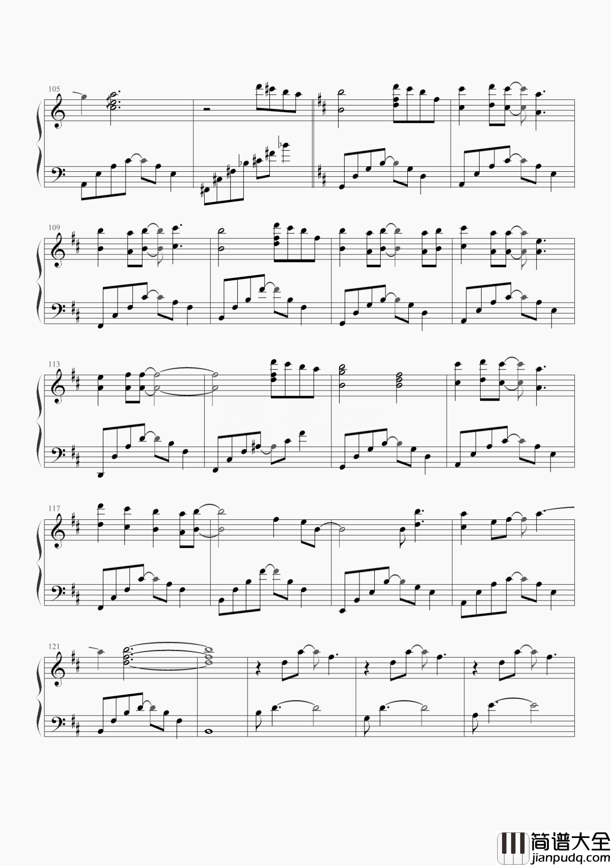 遇萤钢琴谱_橙光音乐_/_CRITTY_倒转流年只为那一眼红颜