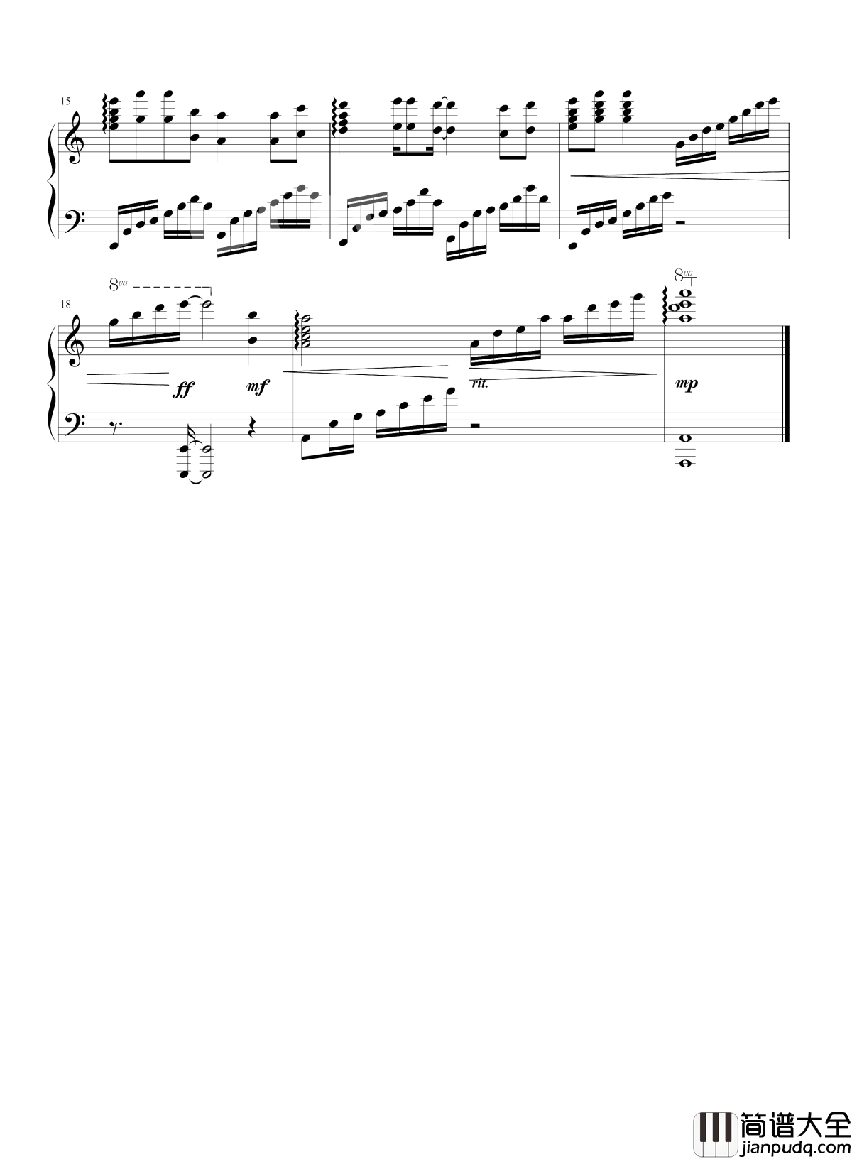 我的将军啊钢琴谱_半阳_狼烟风沙口还请将军少饮酒