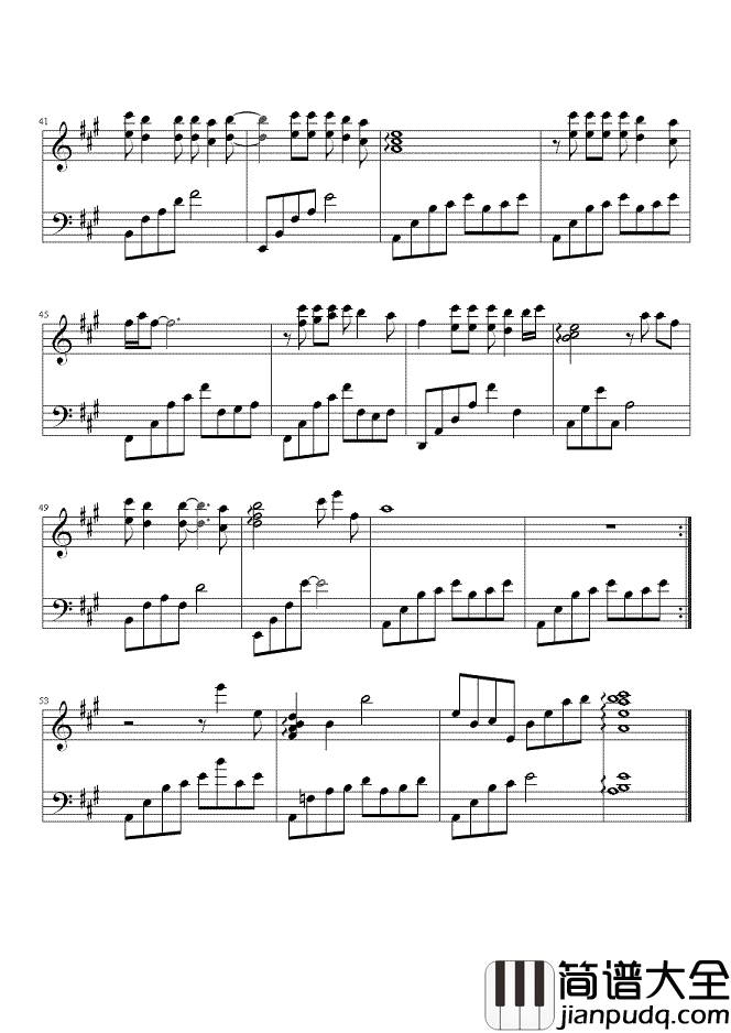 如果云知道钢琴谱_许茹芸_如果云知道，如果你知道，就好了