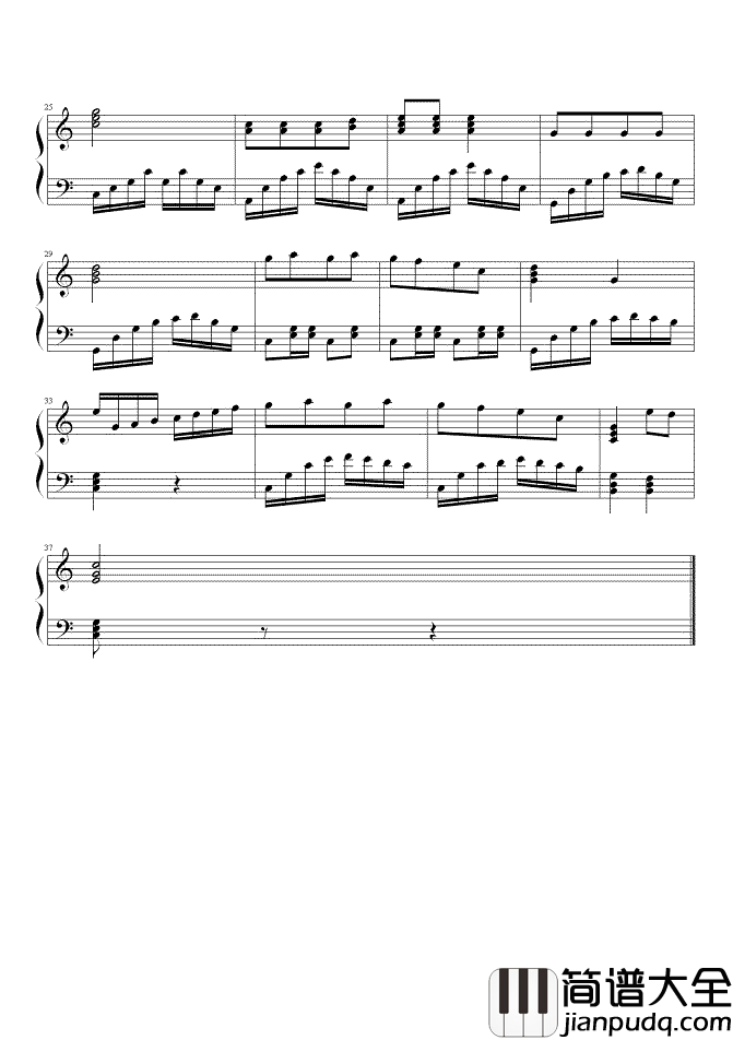 春天在哪里钢琴谱_潘振声_一起去看春天在哪里