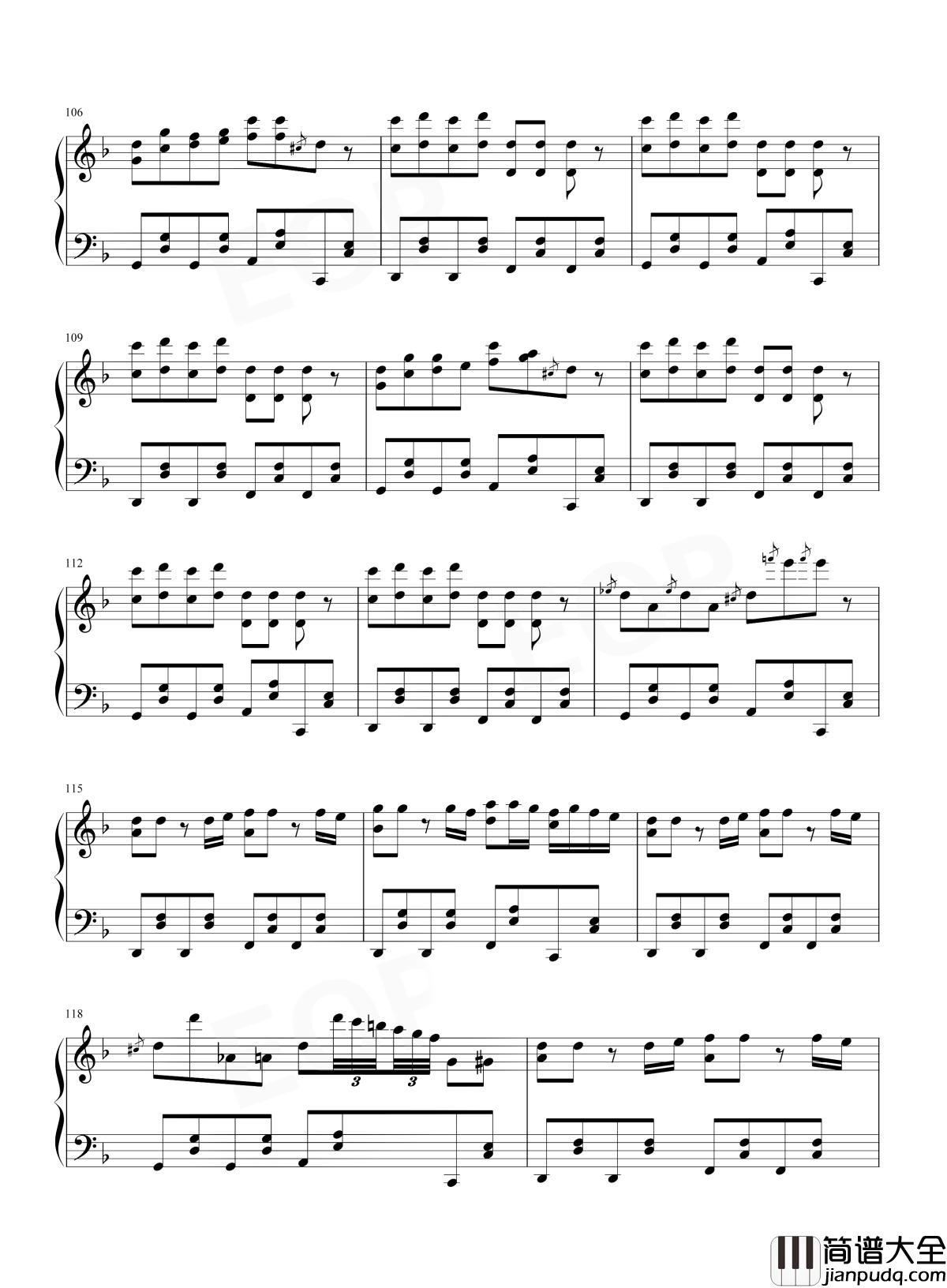 卡路里钢琴谱_火箭少女101_自己的美丽要靠自己守护