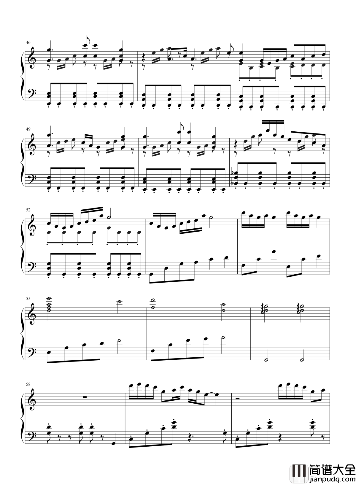 彩蝶舞夏钢琴谱_何真真_漫步江南水乡，甚是惬意