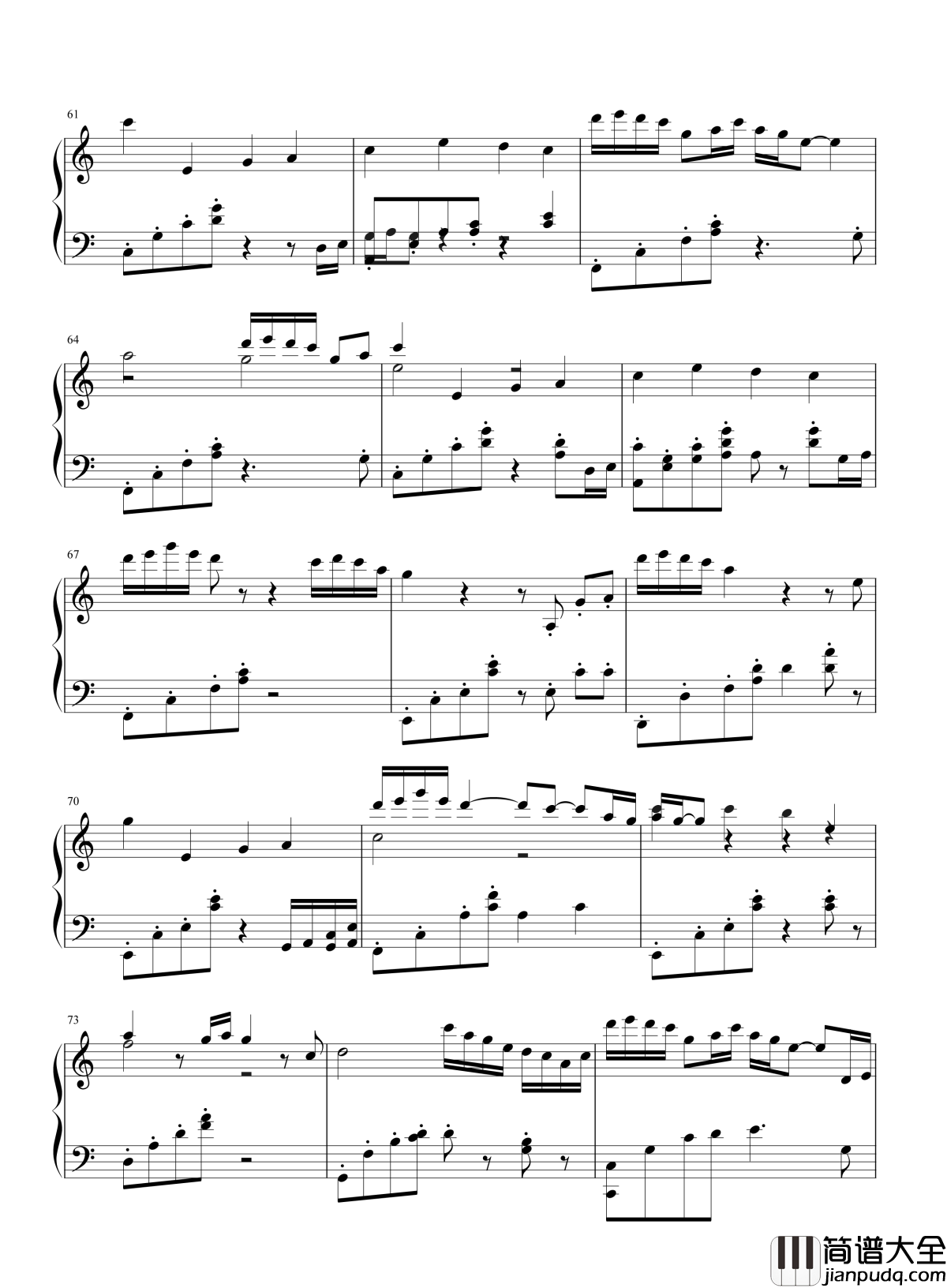 彩蝶舞夏钢琴谱_何真真_漫步江南水乡，甚是惬意