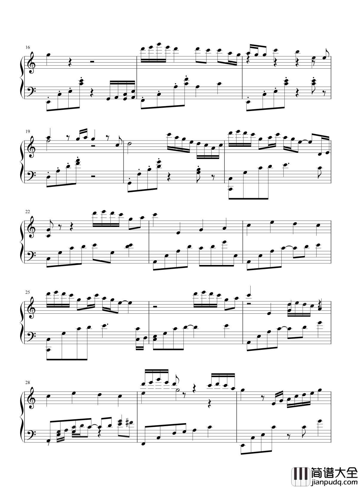 彩蝶舞夏钢琴谱_何真真_漫步江南水乡，甚是惬意