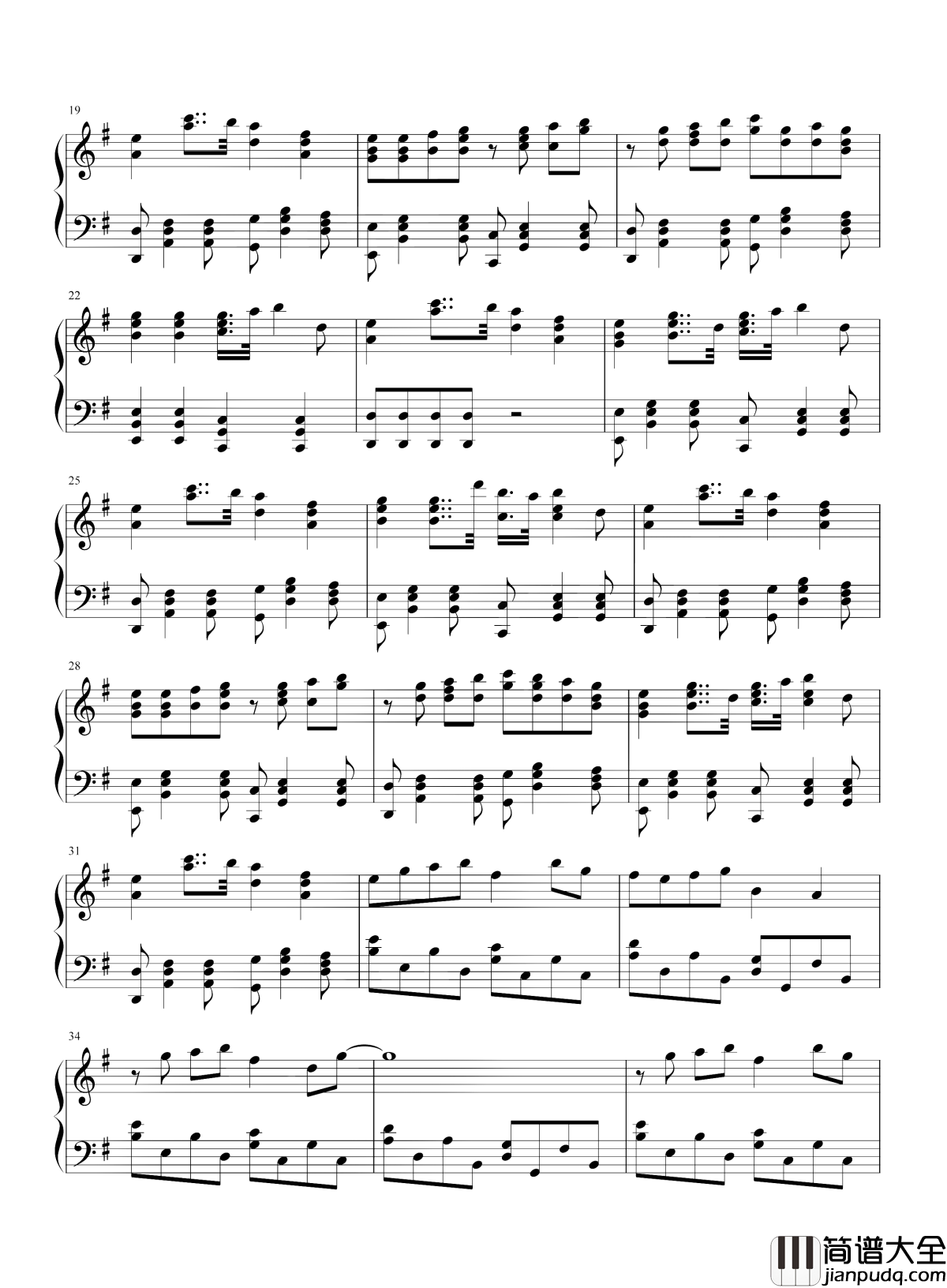 Darkside钢琴谱_Alan_Walker_纵身坠落进那无边黑暗