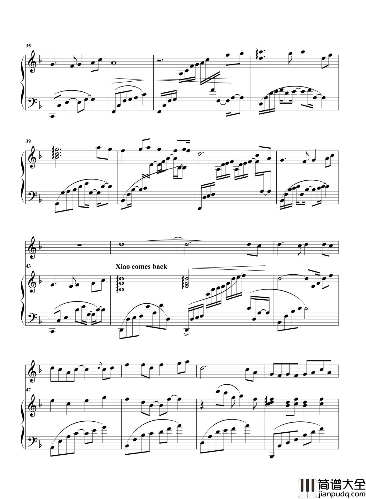 绿野仙踪钢琴谱_陈悦_马克_何必丝与竹，山水有清音