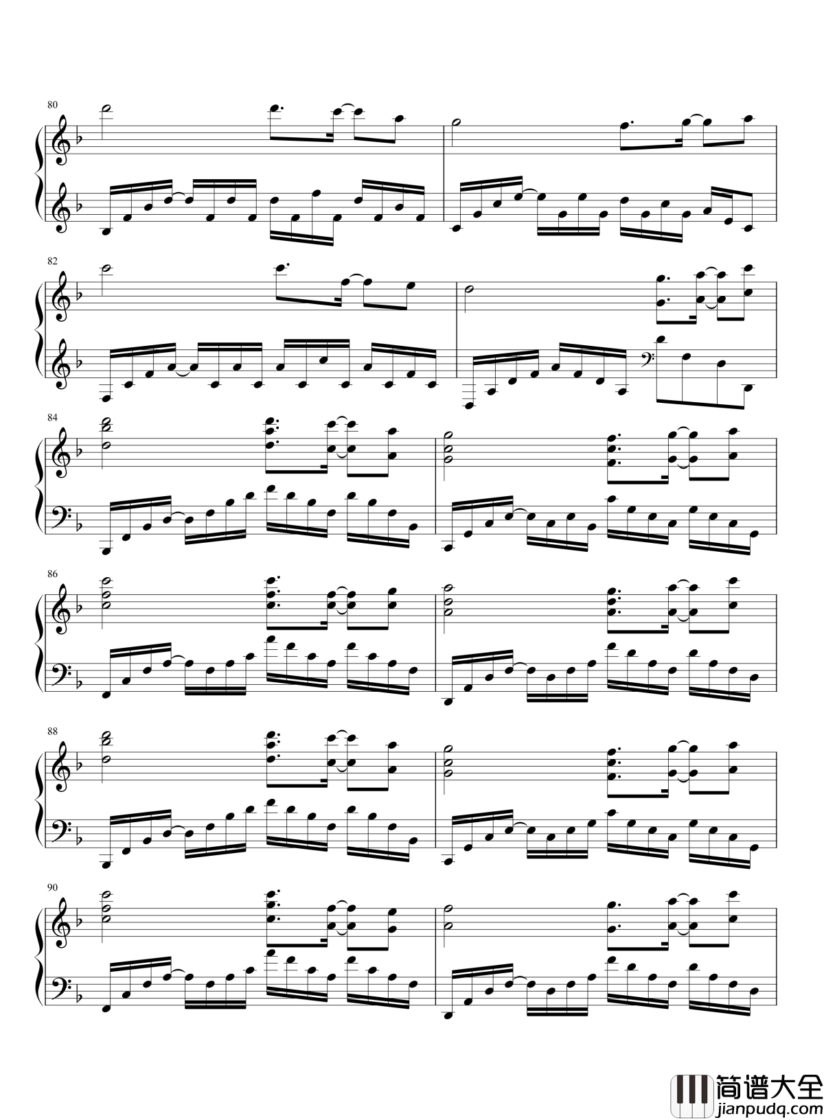 白石溪钢琴谱__乐正绫_洛天依_白石溪畔斜阳逐流