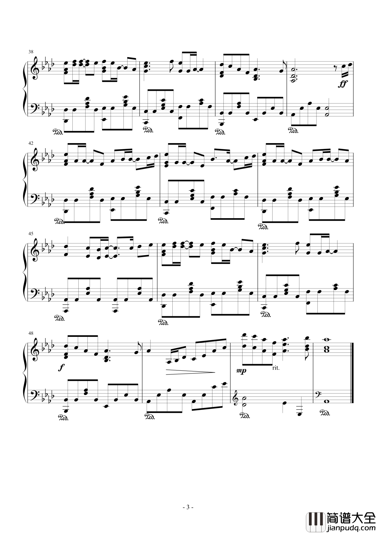 时间飞行钢琴谱_白宇/朱一龙_我追得最火的东西大概就是镇魂了吧