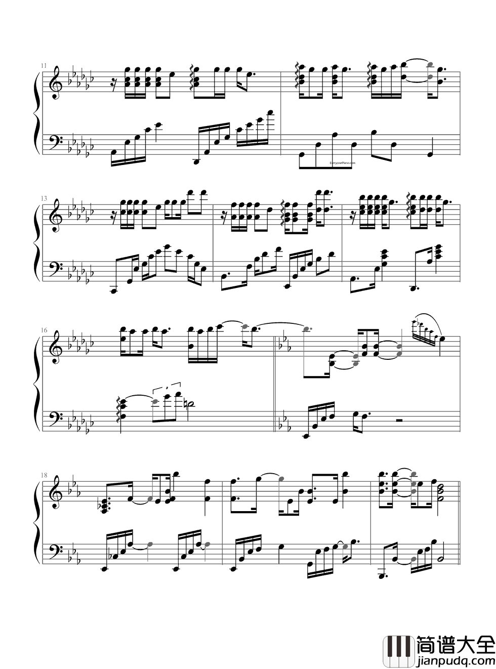 白头吟钢琴谱_丁当_凄凄復凄凄，嫁娶不须啼