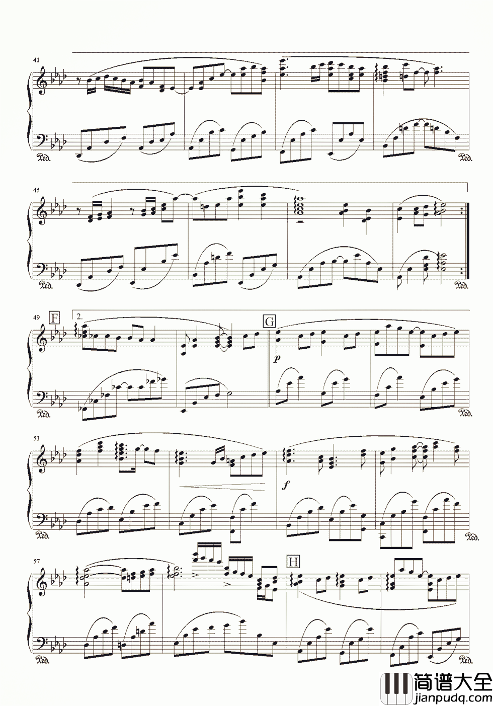 微笑的起点钢琴谱_张韶涵范玮琪郭静_用微笑代替眼泪用爱画出另一个起点