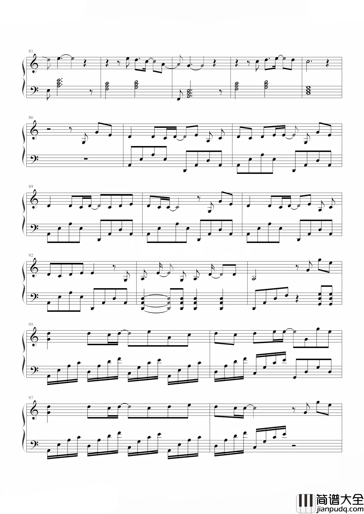 世末歌者钢琴谱_洛天依_我们自己的经历，我们的悲欢离合