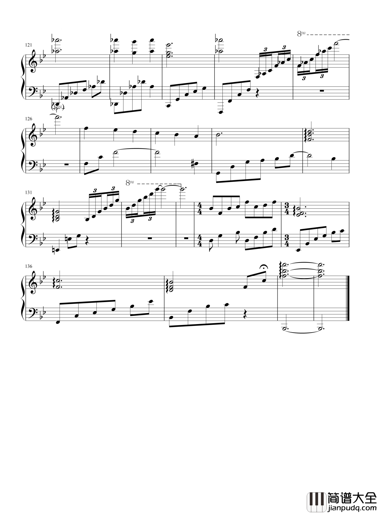 左耳钢琴谱_赵薇_很错等一等，前任也曾是对的人