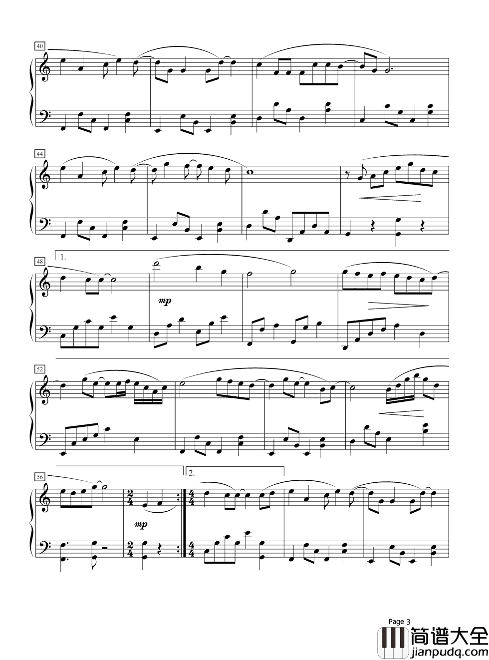 拥抱你的微笑钢琴谱_郭静_我尝试过最好的药，是你的微笑