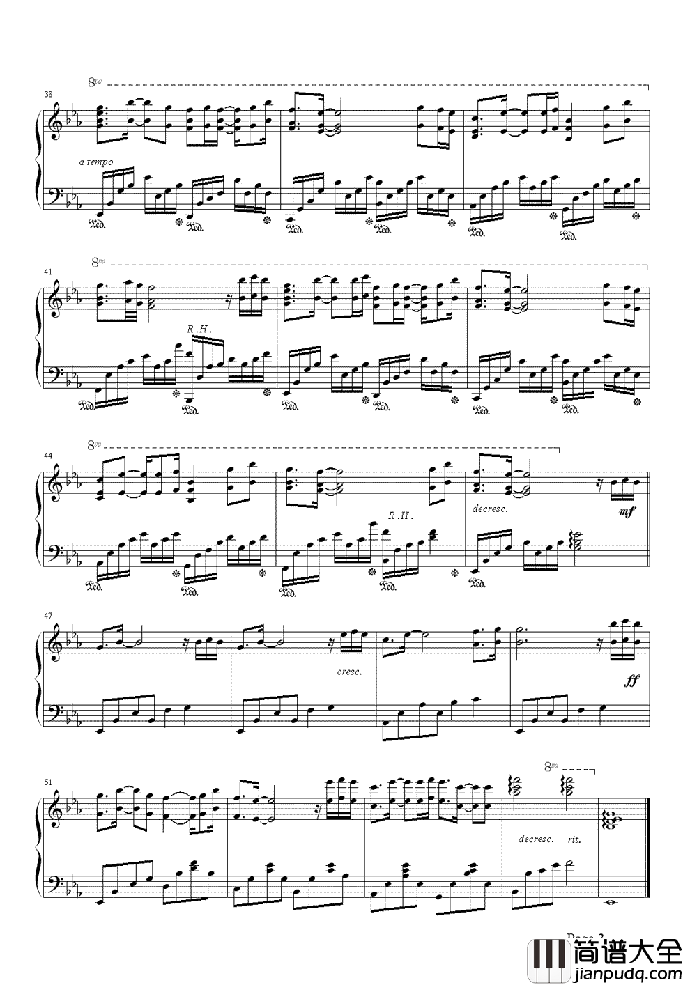 泪海钢琴谱_许茹芸_想你，在泪海里沉沦