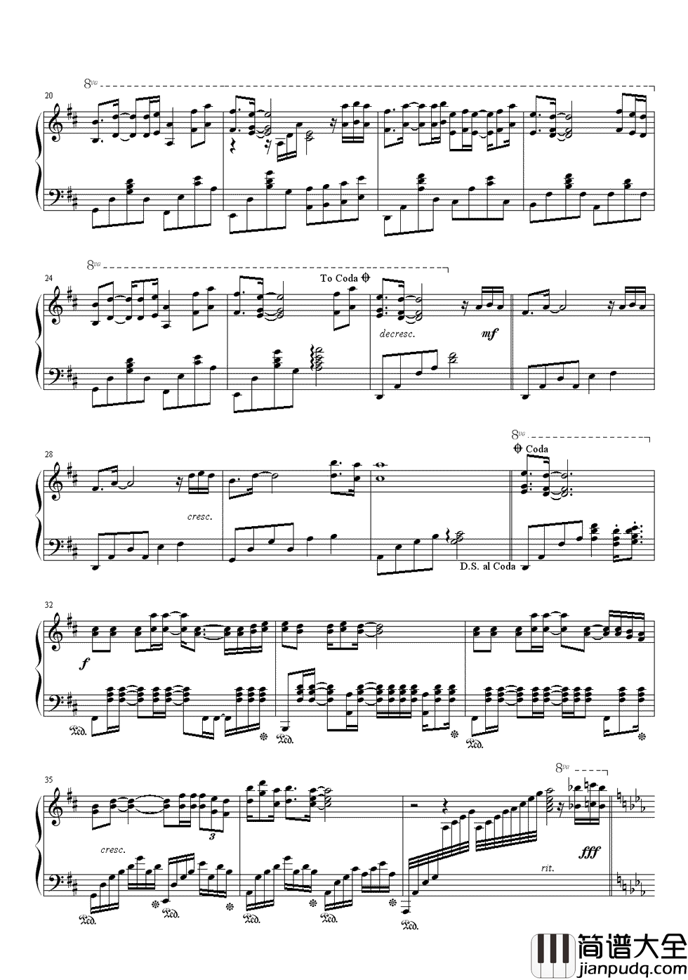 泪海钢琴谱_许茹芸_想你，在泪海里沉沦