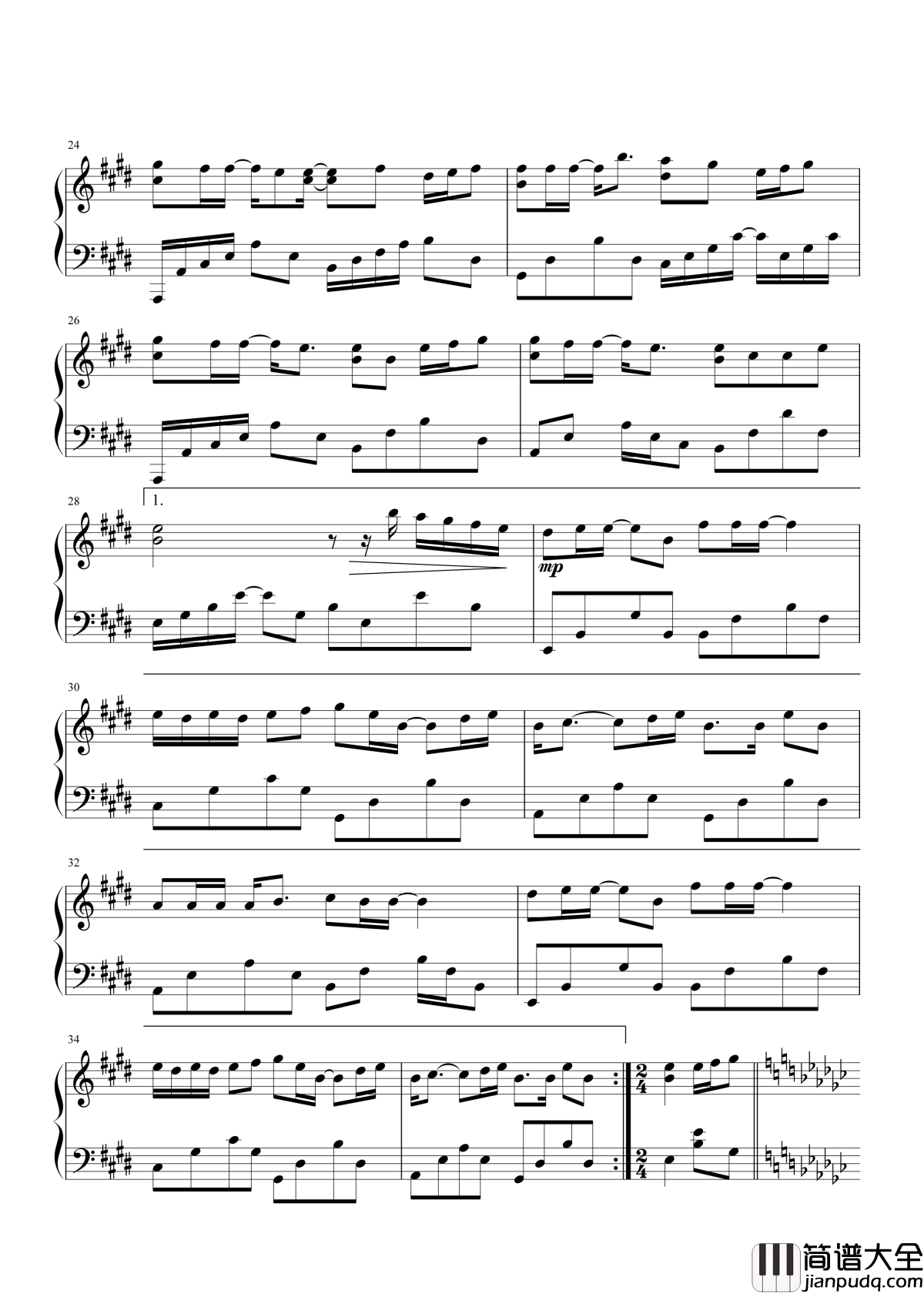 同手同脚钢琴谱_温岚_在我未来生命之旅，要和你同手同脚地走下去