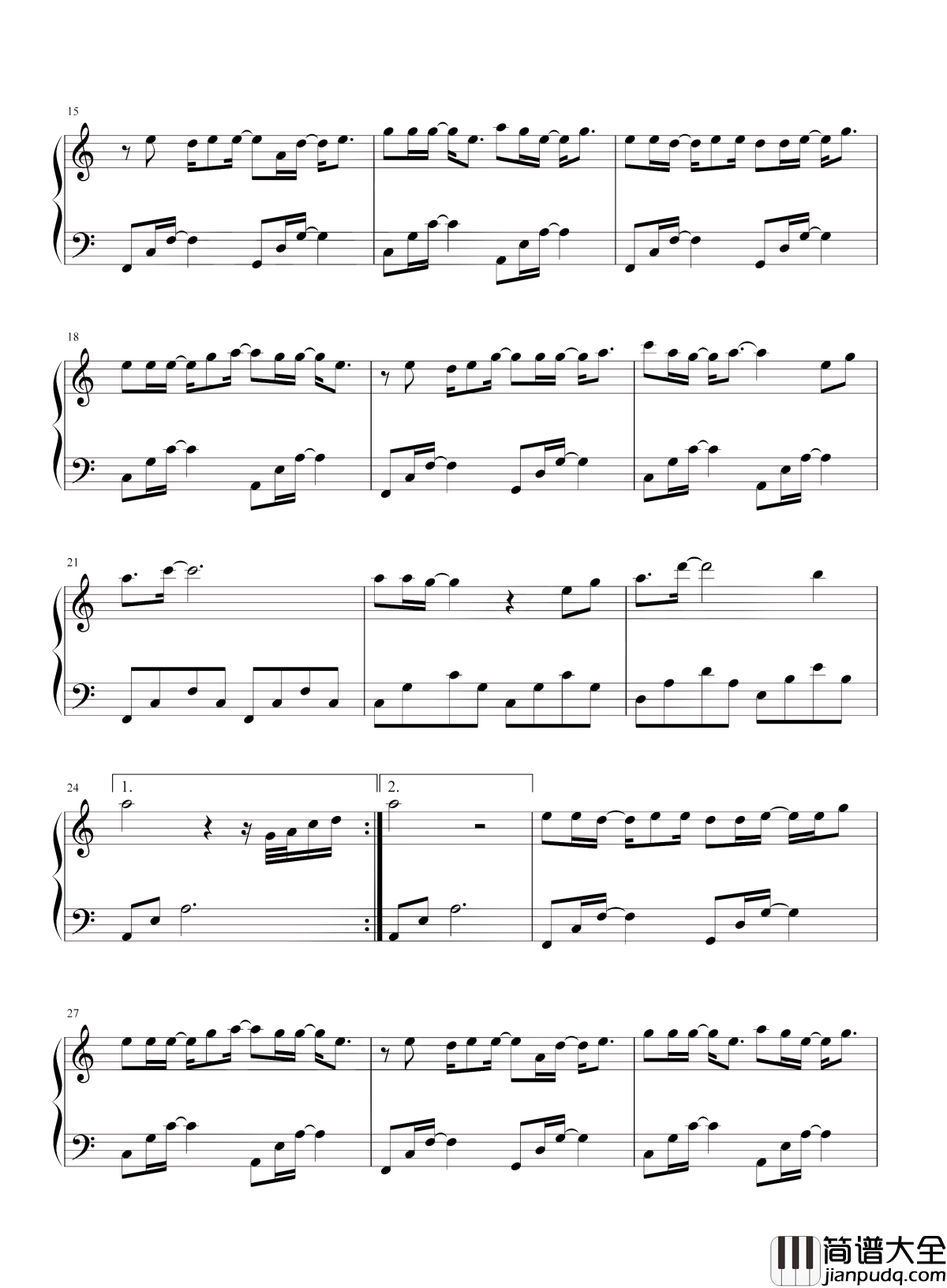 扶摇钢琴谱_莫文蔚_扶风摇曳，自如纵横