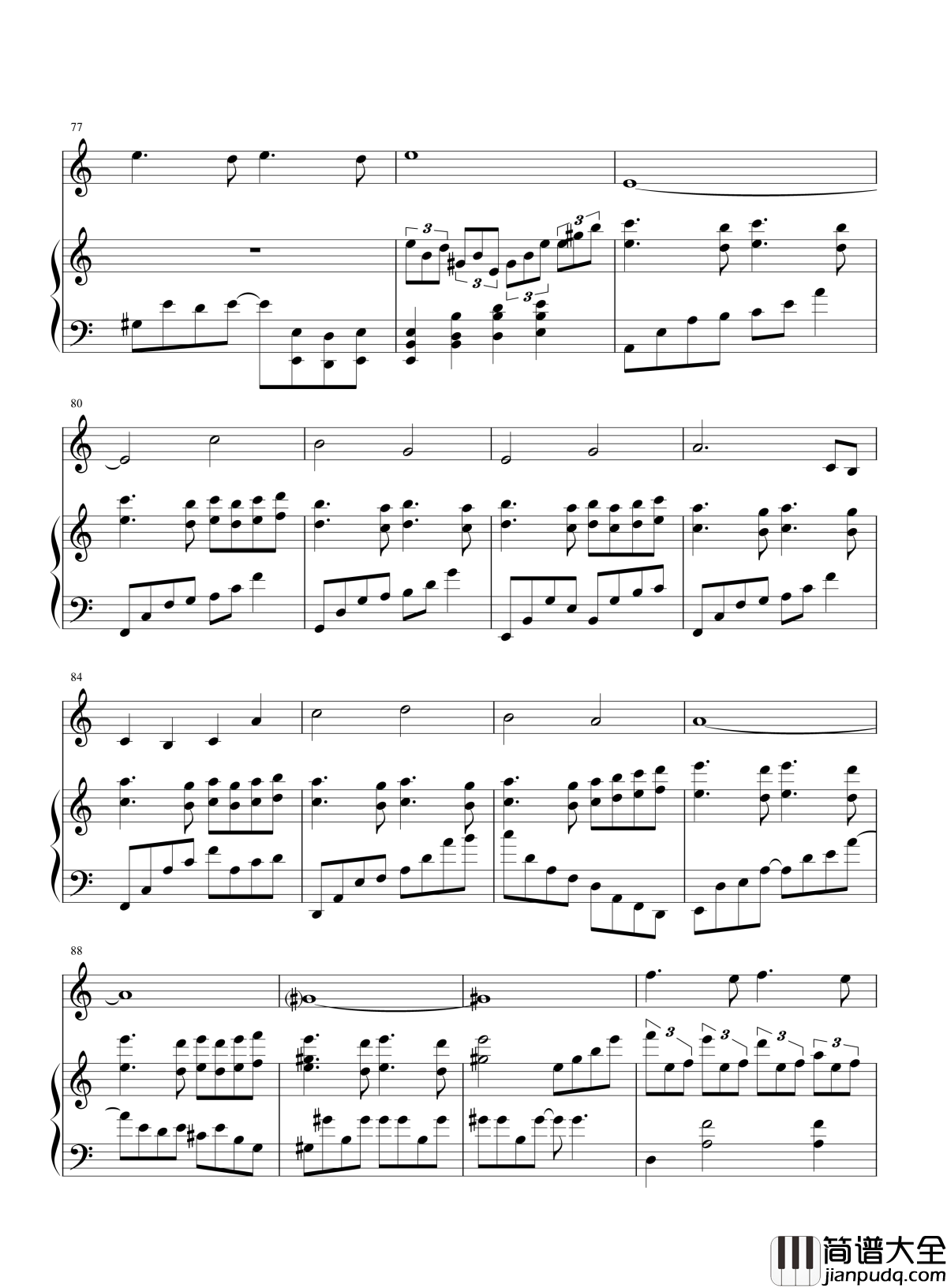 几度枫红钢琴谱_林海_生命的风华曾是，几度花开又几度花落