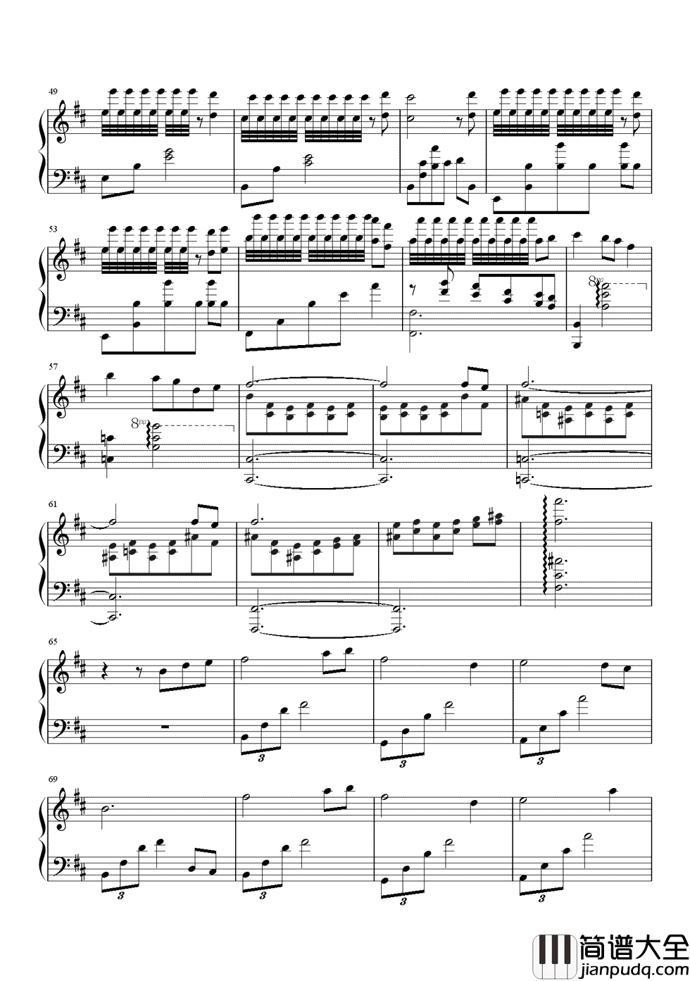 杨柳钢琴谱_林海_拂堤杨柳，醉春烟