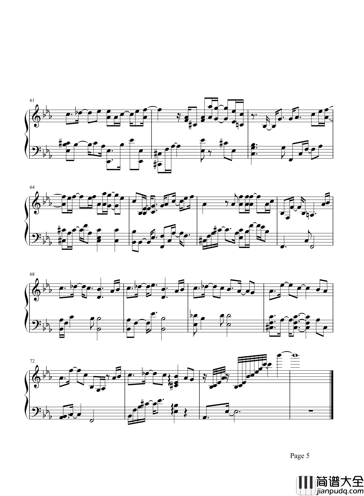 sing_fou_you_钢琴谱_EXO_我在未来等你且行且珍惜