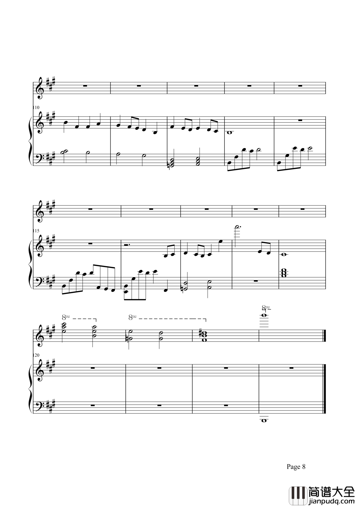 花儿落了钢琴谱_林海_花落了，忘记了，满怀感伤的眸，流出泪滴