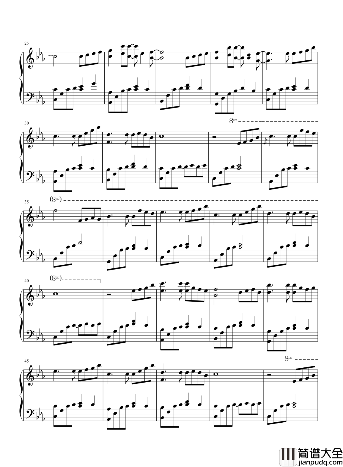 夜空的寂静钢琴谱_赵海洋_一首百听不厌的纯音乐