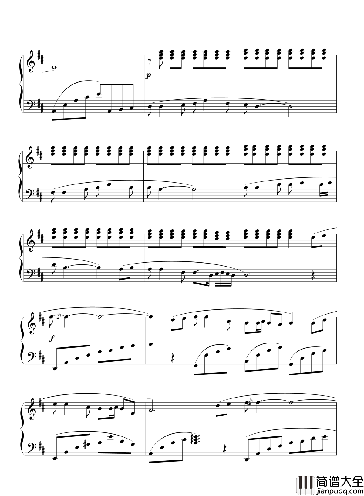 爱的奉献钢琴谱_韦唯_人人献出一点爱_世界将变成美好的人间