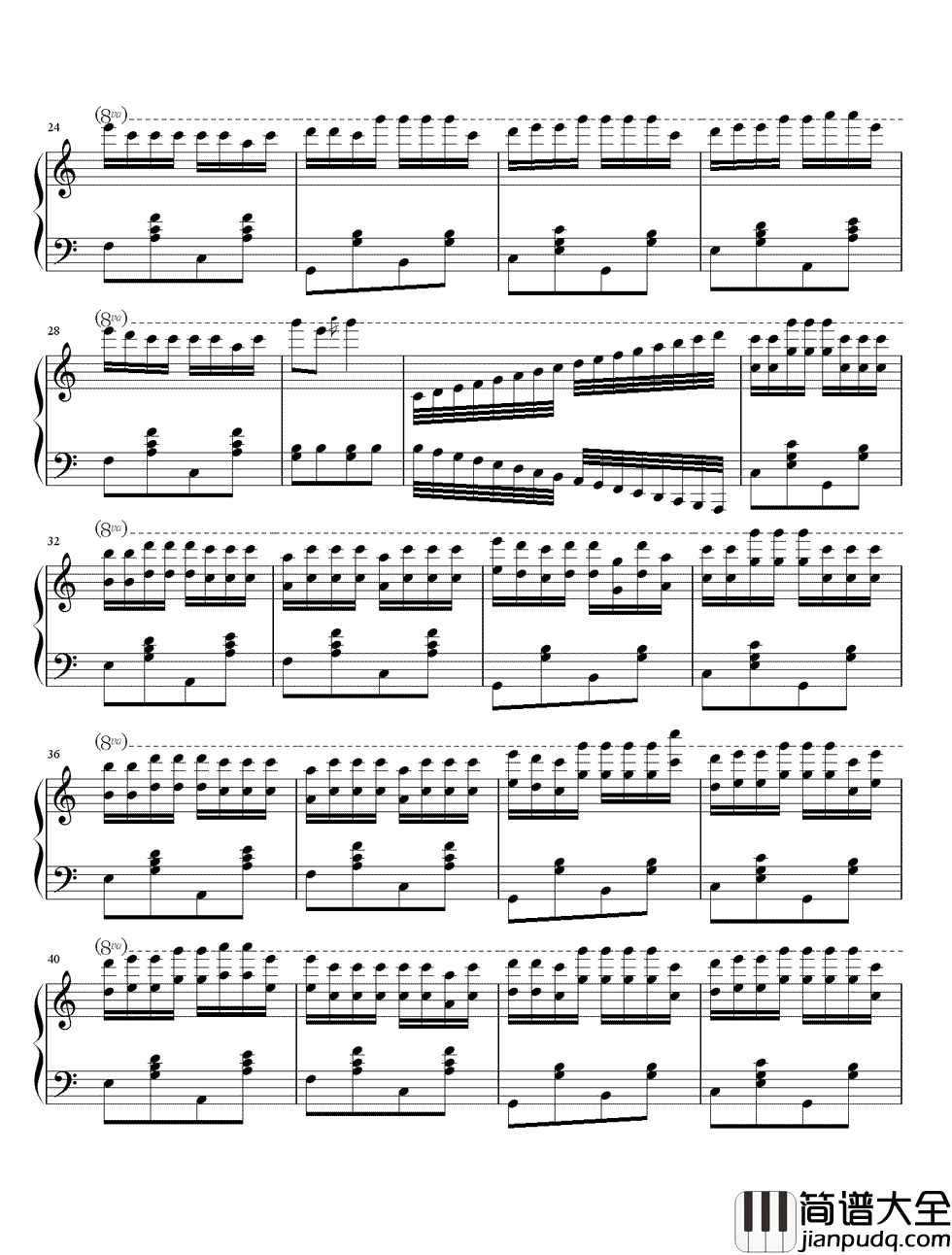 对面的女孩看过来钢琴谱_任贤齐_泡妞神曲你还记得吗