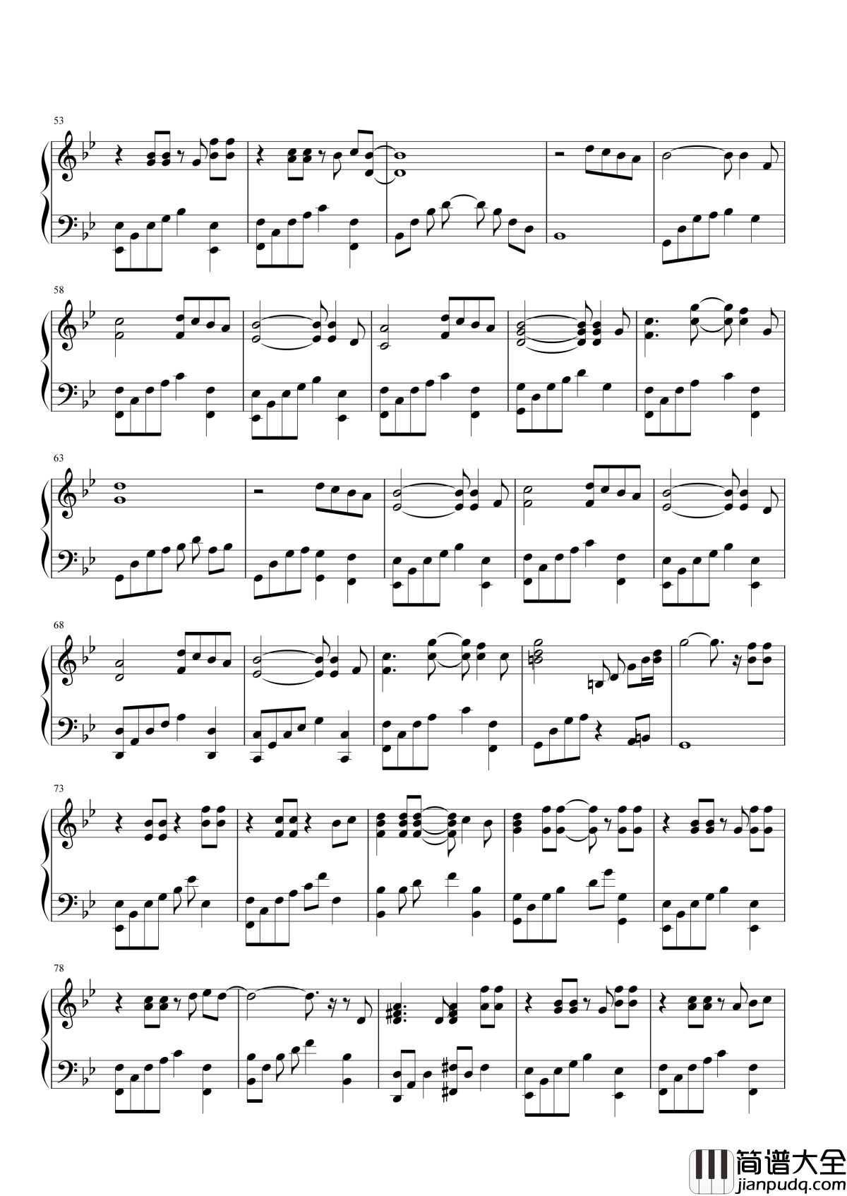 The_truth_that_you_leave钢琴谱_这首钢琴曲，曾有无数人为它填词