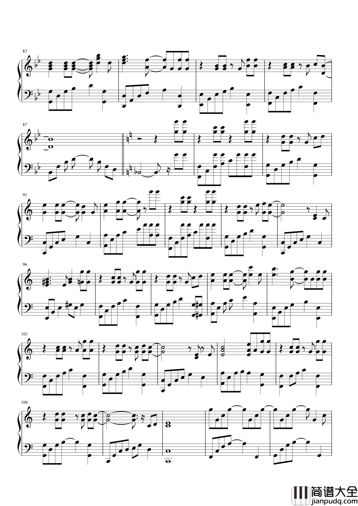 The_truth_that_you_leave钢琴谱_这首钢琴曲，曾有无数人为它填词