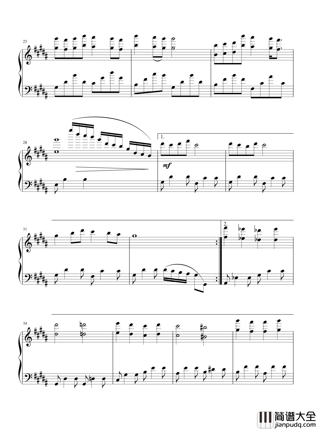 想起钢琴谱_韩雪_以为爱得深就可以不受伤