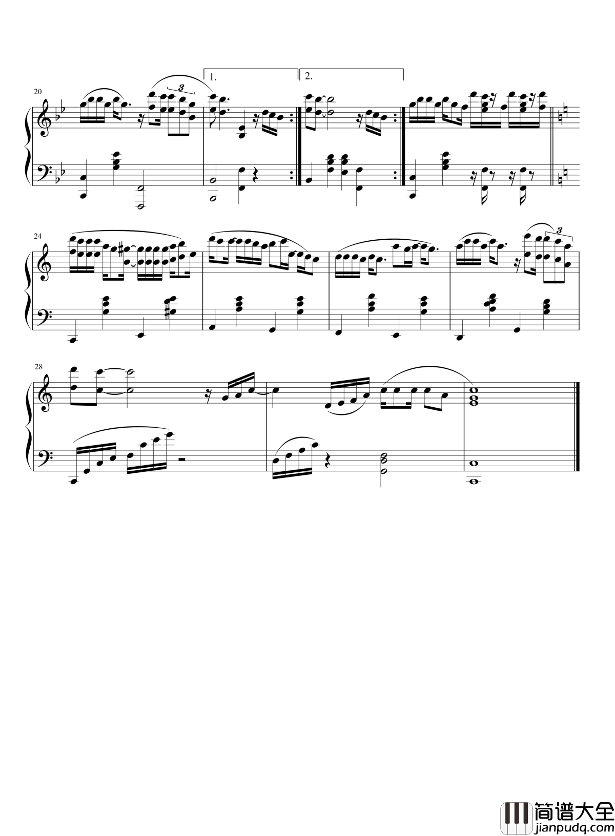 原来你什么都不想要钢琴谱_张惠妹_只要你真真切切爱我一遍