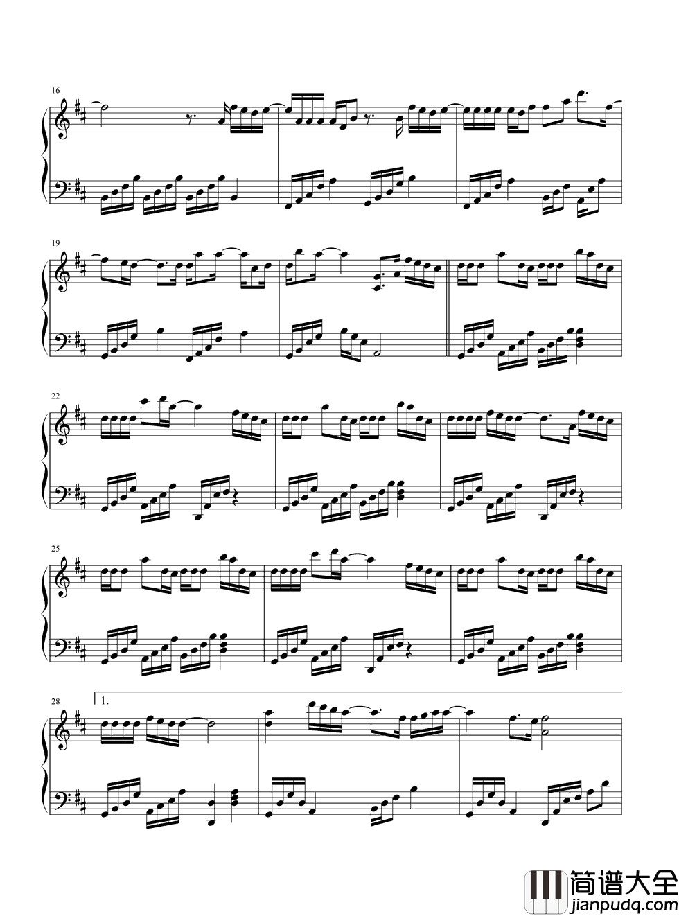 如果的事钢琴谱_范玮琪_如果你能带我一起旅行