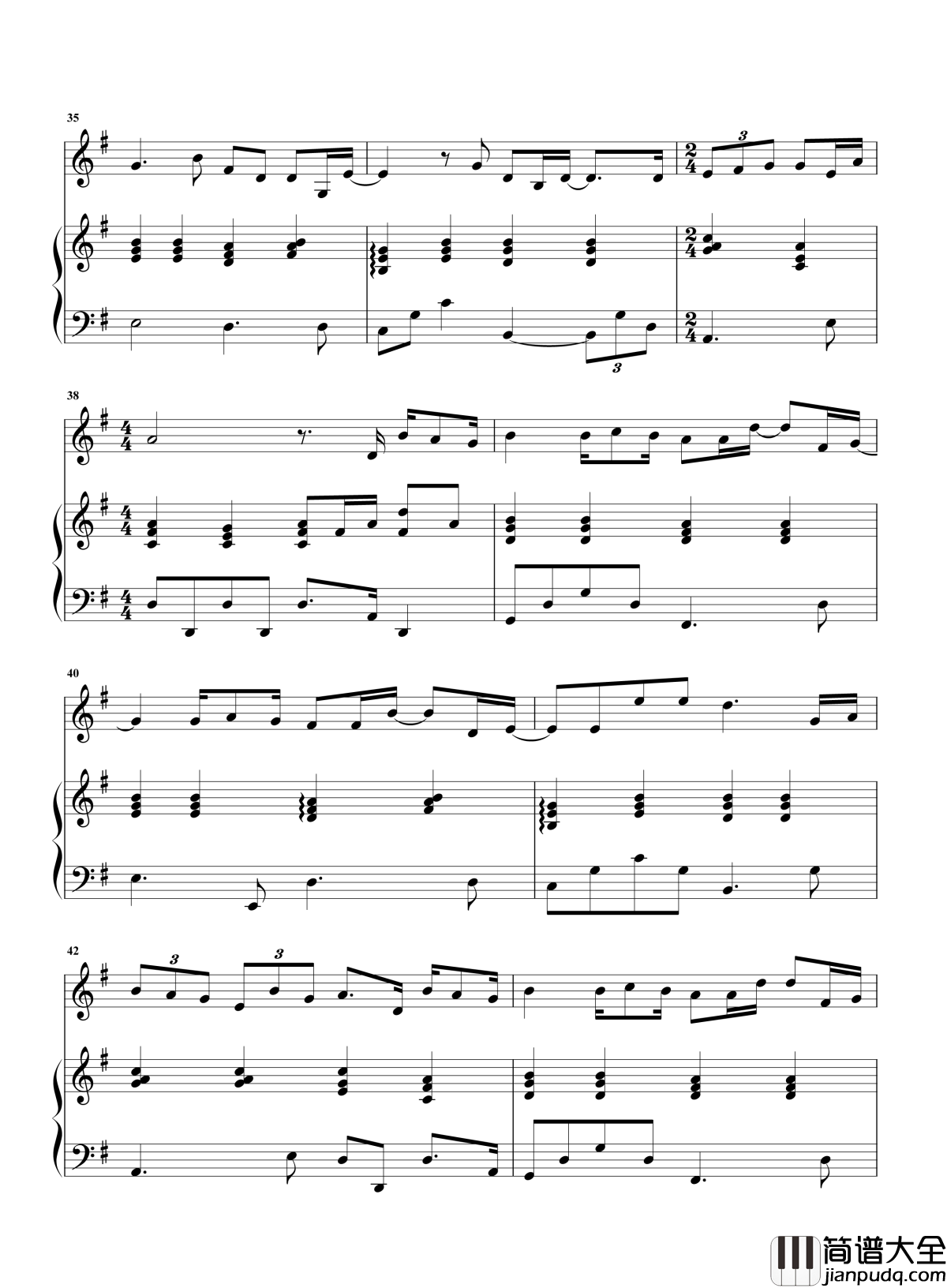 你那么爱她钢琴谱_李圣杰_直到爱消失_你才想要去珍惜