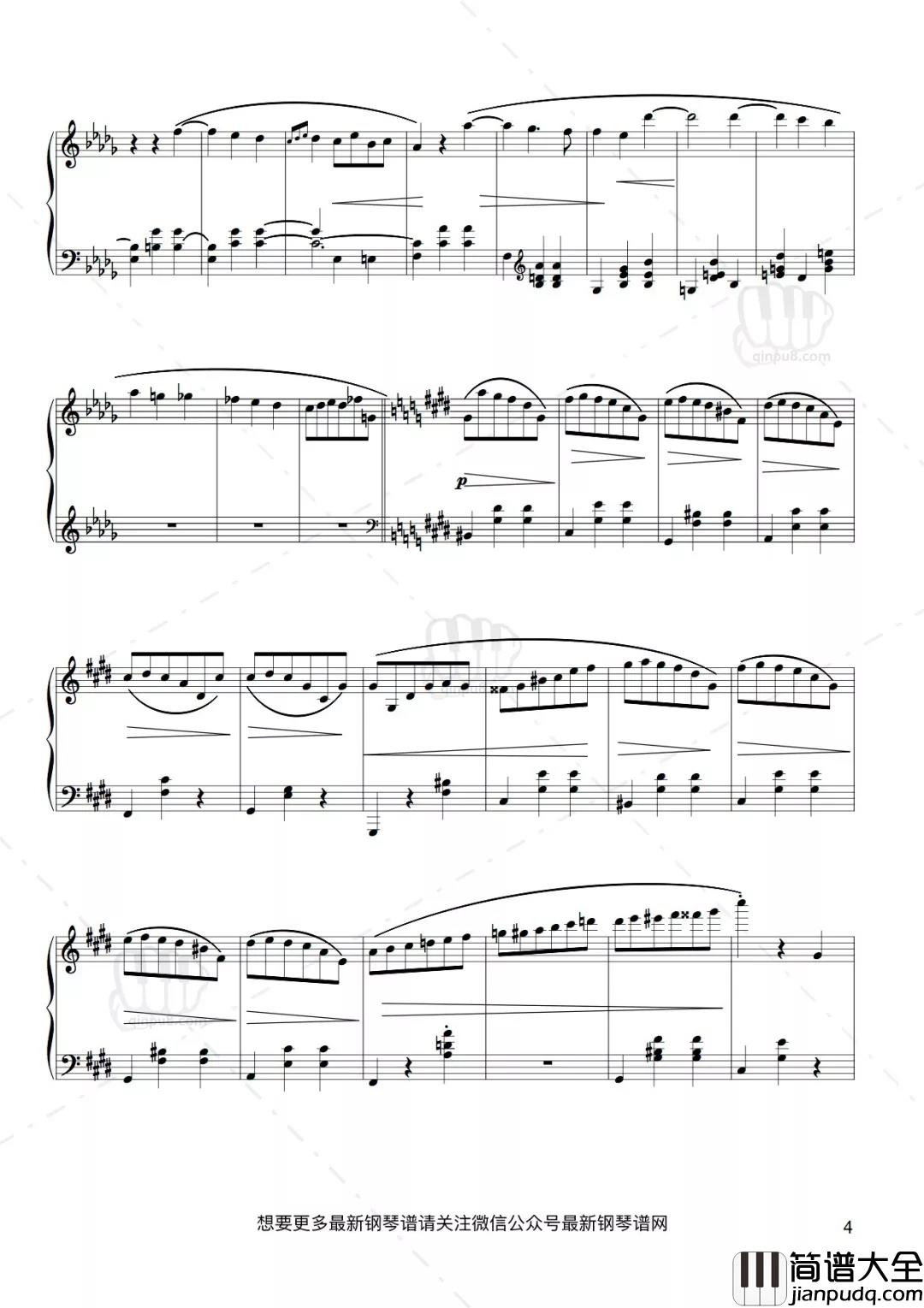 升C小调圆舞曲钢琴谱_肖邦背后的爱情故事_把思念与忧郁揉成天籁