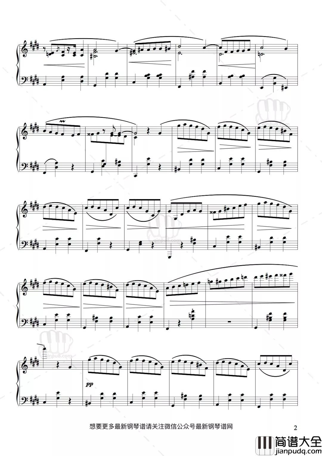 升C小调圆舞曲钢琴谱_肖邦背后的爱情故事_把思念与忧郁揉成天籁